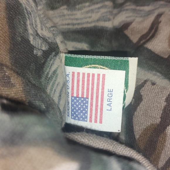 Vtg Whitewater Outdoors Camo Hunting Hat w/ Strap Made in USA - Picture 8 of 8